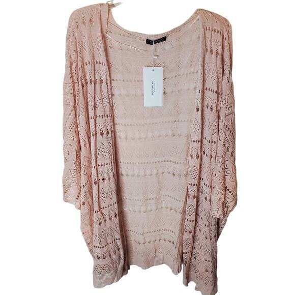 BloomChic Open Lace-Like Knit Cardigan Sweater, NWT, Size 30 - Picture 1 of 6